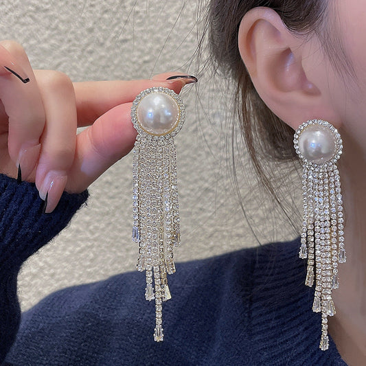 チェーンピアス K18 ピアス   ロングアメリカンピアス アクセサリー625金