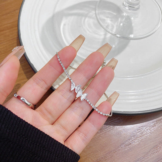 ブレスレット 腕輪 おしゃれ きれい  シンプル レディース アクセサリー ファッション396銀